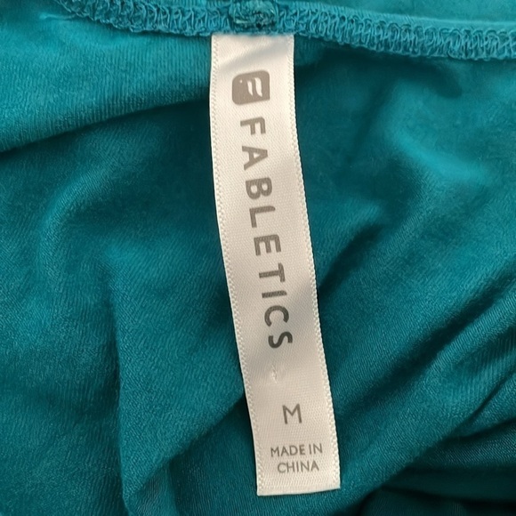 Fabletics Women Finley Dress Medium Green Soft Stretch Jersey Athleisure Preppy - Picture 10 of 15